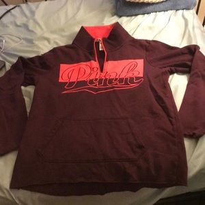 VS Pink Quarter Zip Sweatshirt